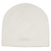 Ribbed Hem Hat - 100% Cashmere - Natural White