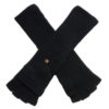 Ladies Cashmere On/Off Gloves - 100% Cashmere - Black mp09