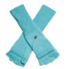 Ladies Cashmere On/Off Gloves - 100% Cashmere - Aqua Sky mp98