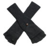 Ladies Cashmere On/Off Gloves - 100% Cashmere - Melange Dark Grey mp501