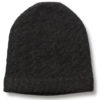 Cabled Hat - 100% Cashmere - Melange Dark Grey