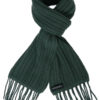 Cable Knit Scarf - 100% Cashmere - 35x180cm - Green Gables