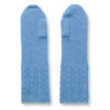 Cable Twist Mittens - 100% Cashmere - Provence mp105 / Skyway mp101