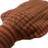 Cashmere Hot Water Bottle Cover - Stripey - Gingerbread/Sepia