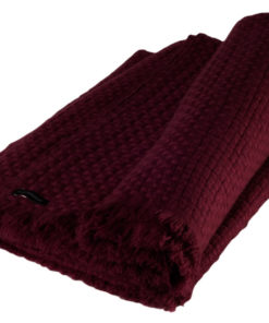 6ply Boxweave Blanket - 100% Cashmere - 140x180cm - Rhododendron
