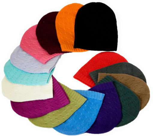 Cabled Hat - 100% Cashmere - Mosstone