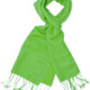 Pashmina Scarf - 30x150cm - 70% Cashmere/30% Silk - Lime Green