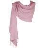 Pashmina Large Scarf - 45x200cm - 70% Cashmere/30% Silk - Barely Pink