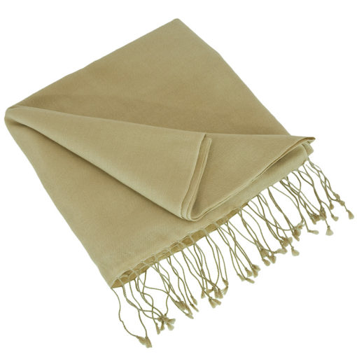 Pashmina Stole - 70x200cm - 70% Cashmere / 30% Silk - Candied Ginger