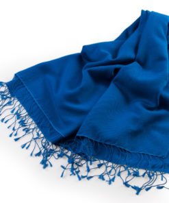 Pashmina Stole - 70x200cm - 70% Cashmere / 30% Silk - Brilliant Blue