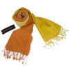 Shaded Pashmina - 70x200cm - 70%Cashmere / 30%Silk - Buttercup and Apricot