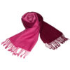 Shaded Pashmina - 70x200cm - 70%Cashmere / 30%Silk - Rhododendron and Carmine