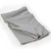 Herringbone Weave Pashmina - 100% Cashmere - 60x190cm - Open Fringe - Melange Light Grey