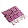 Small Spotted Scarf - 70% Cashmere / 30% Silk - 30x150cm - Dusky Lavender