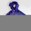 Varanasi Silk Scarf - 24x180cm - Jacquard - Purple / Blue