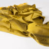 Varanasi Silk Scarf - 55x180cm - Jacquard - Yellow / Black