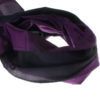 Varanasi Silk Scarf - 55x180cm - Reversible - Purple / Black