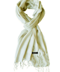 Pure Silk Scarf (210 Quality) - 60x190cm - Winter White