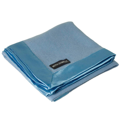 3-Ply Woven Baby Blanket - 100x100cm - Chalk Blue