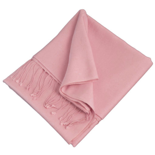 Classic 100% Cashmere Pashmina - Barely Pink mp40 - 45x200cm - With Tassels